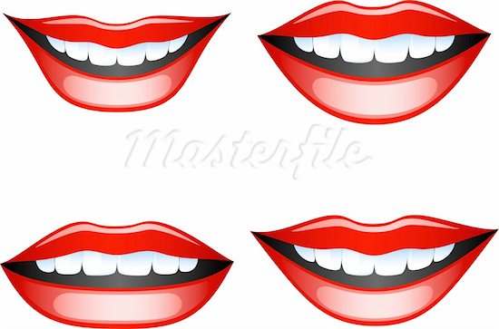 clipart smiling lips - photo #19