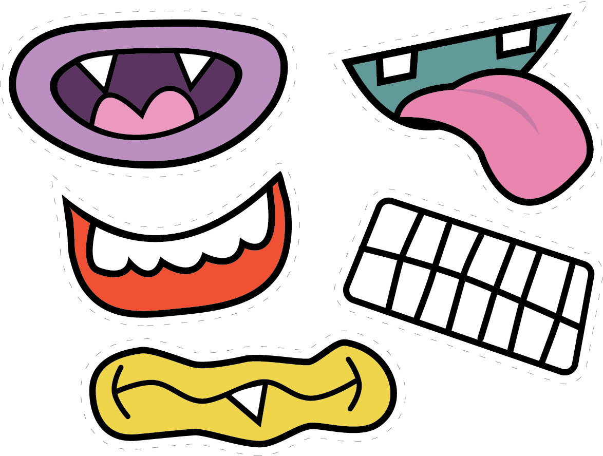Monster mouth clipart kid 2