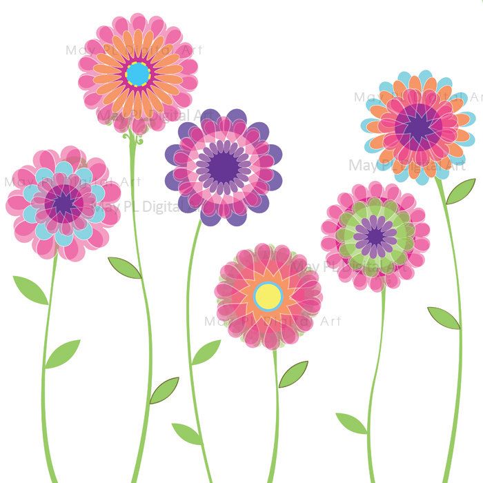 64 Free Spring Flowers Clip Art