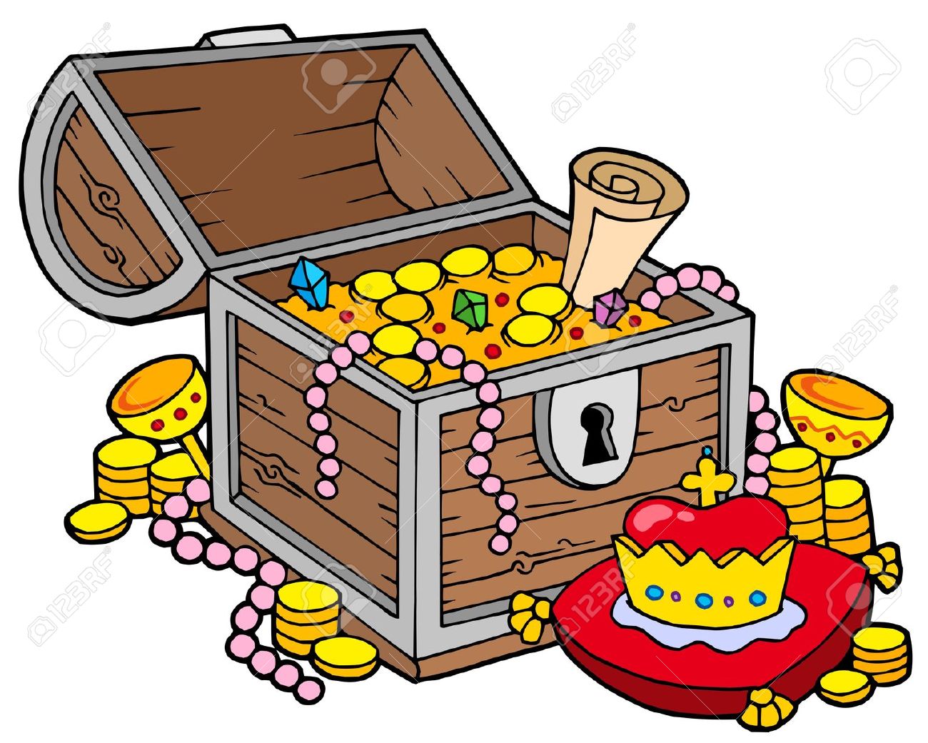 free clipart images treasure chest - photo #43