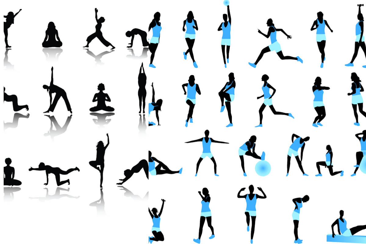 fitness silhouette clip art - photo #19