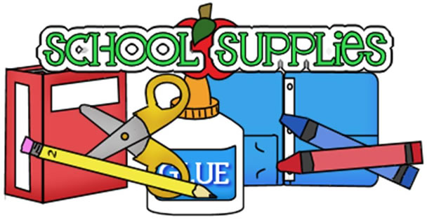 Image result for school supplies clipart
