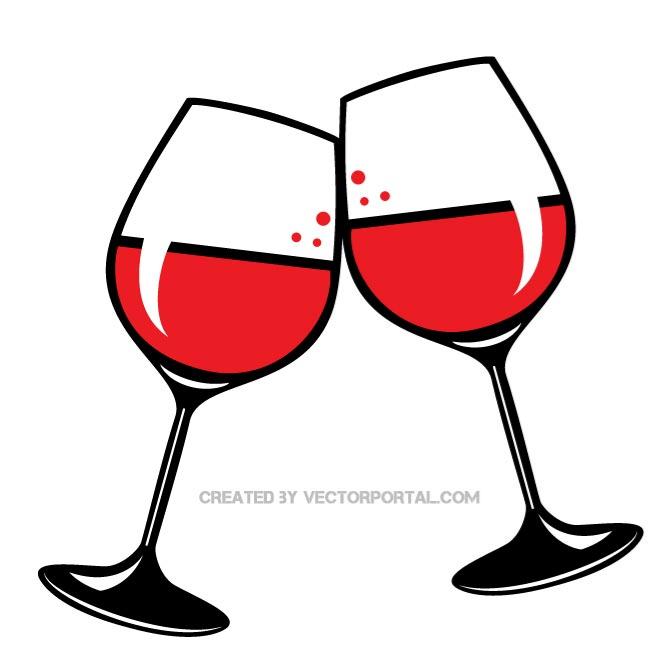 clipart wine glasses and bottles - photo #15