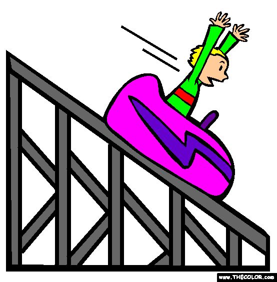 Image result for roller coaster cartoon