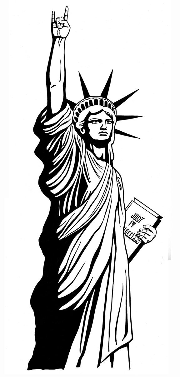 Statue of liberty drawing outline clip art