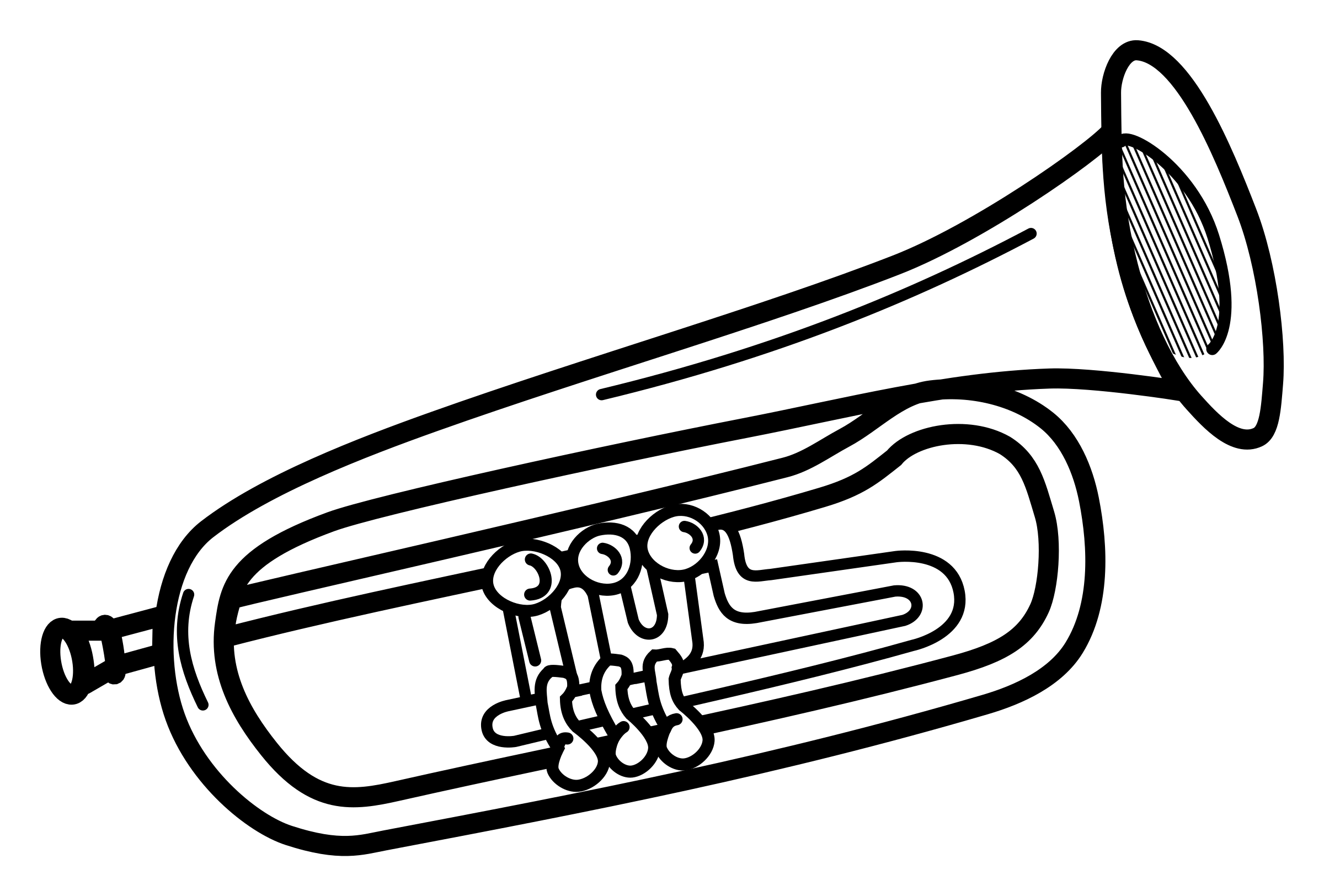 free clip art black and white musical instruments - photo #23