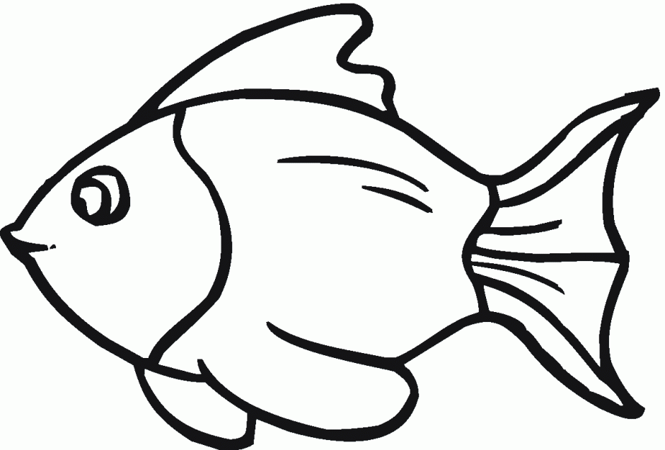 clipart fish black and white - photo #9