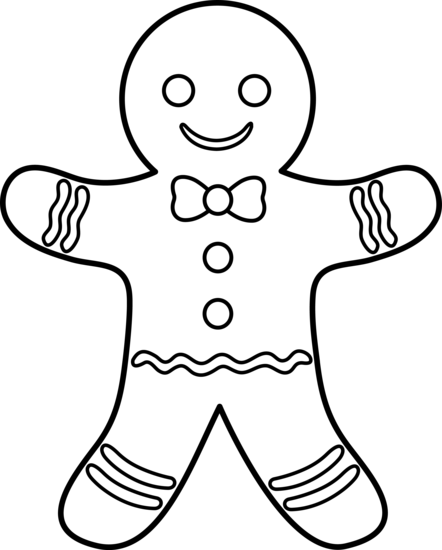 gingerbread man border clipart free - photo #19