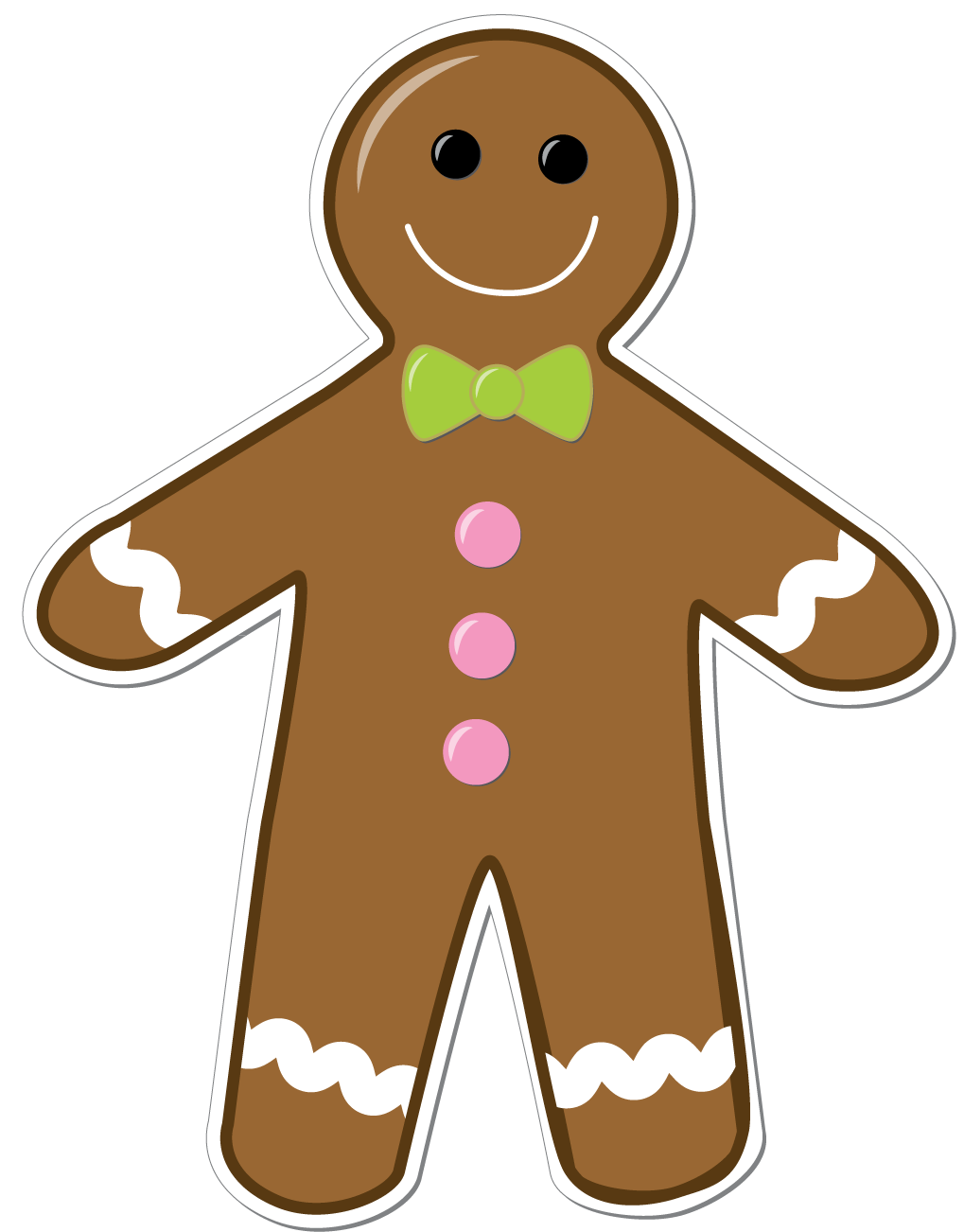 free clipart gingerbread man outline - photo #11