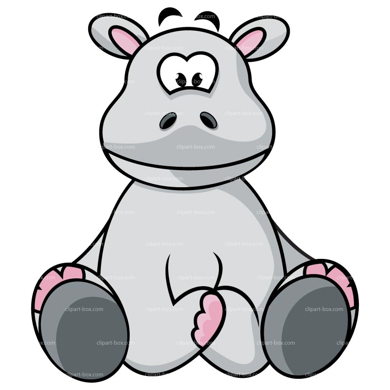 free cartoon hippo clipart - photo #43