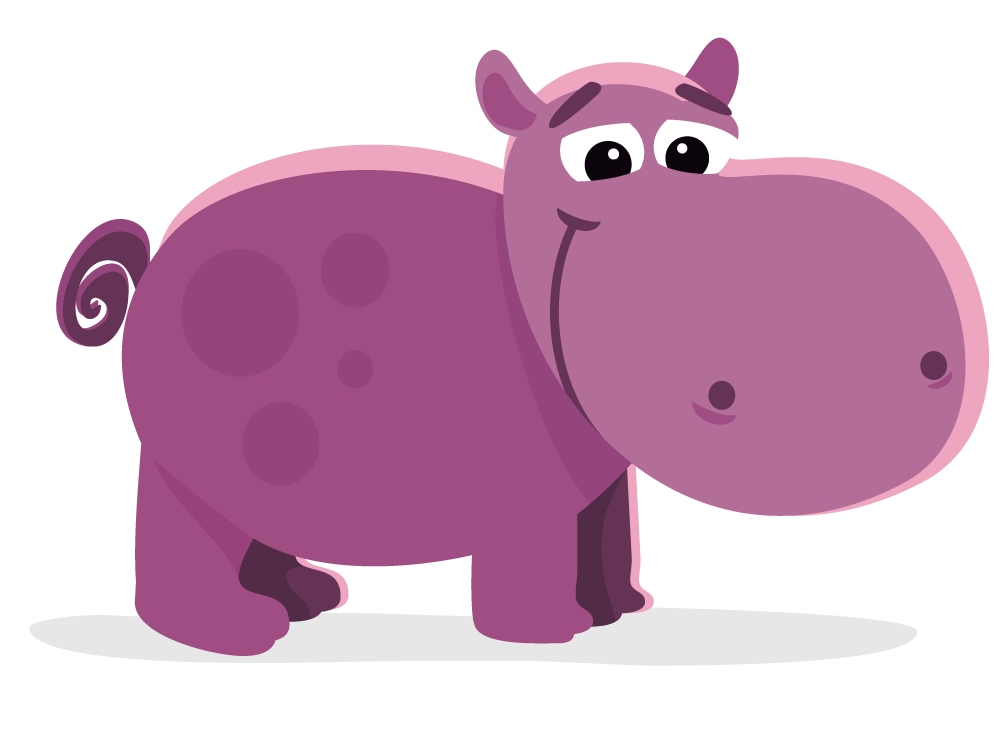 free cartoon hippo clipart - photo #12