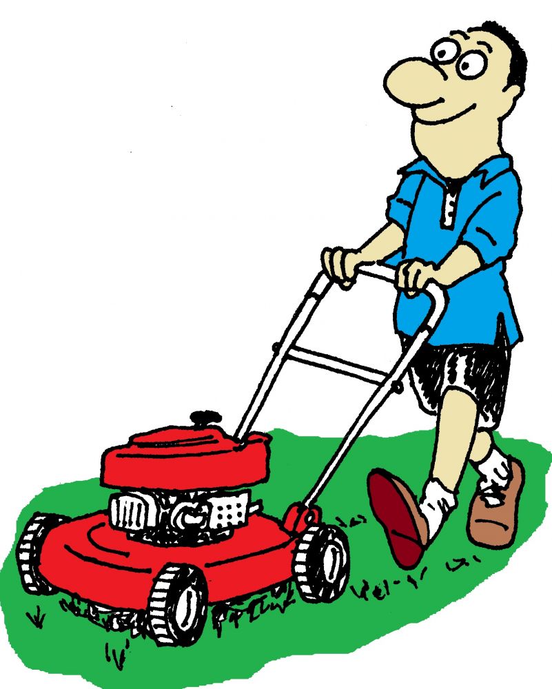 free cartoon lawn mower clipart - photo #38