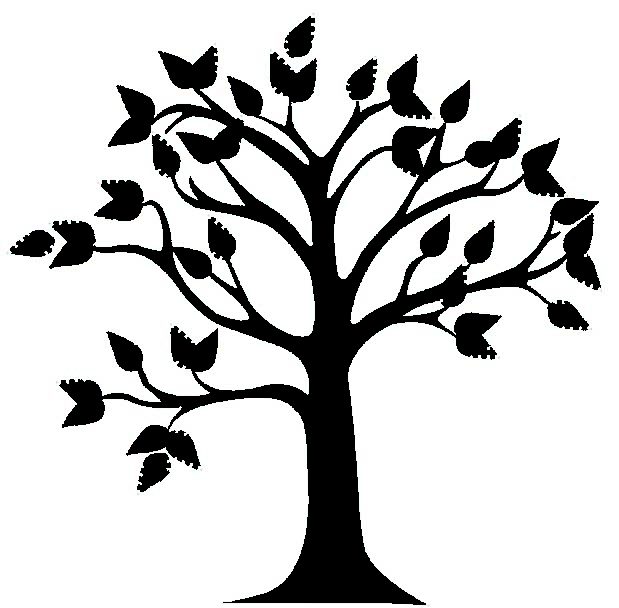 clipart trees black and white free - photo #10