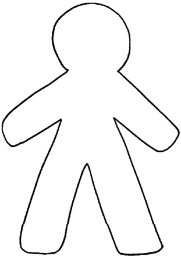 Person outline blank person template free download clip art 6