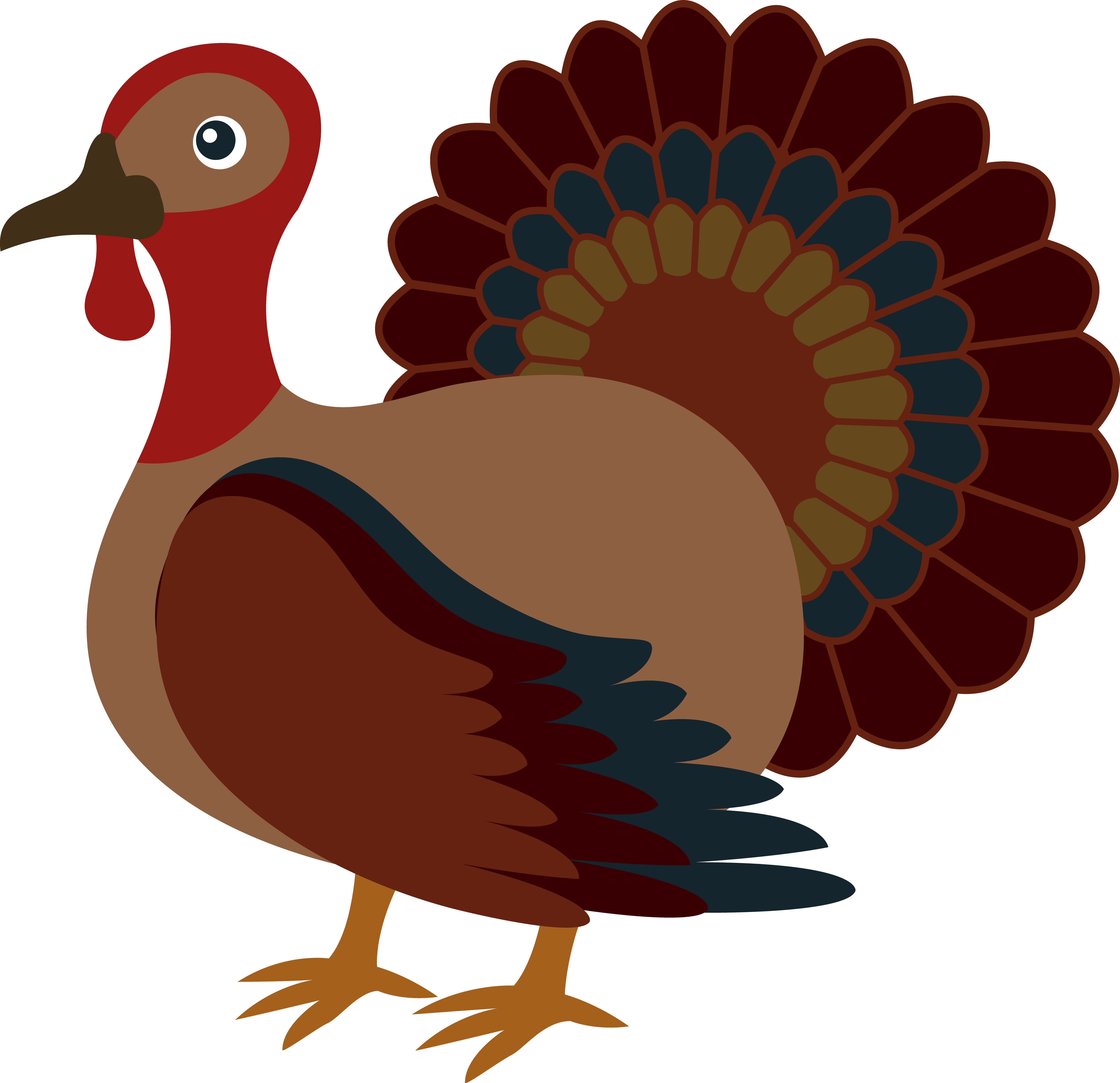 Cute thanksgiving turkey free clip art png