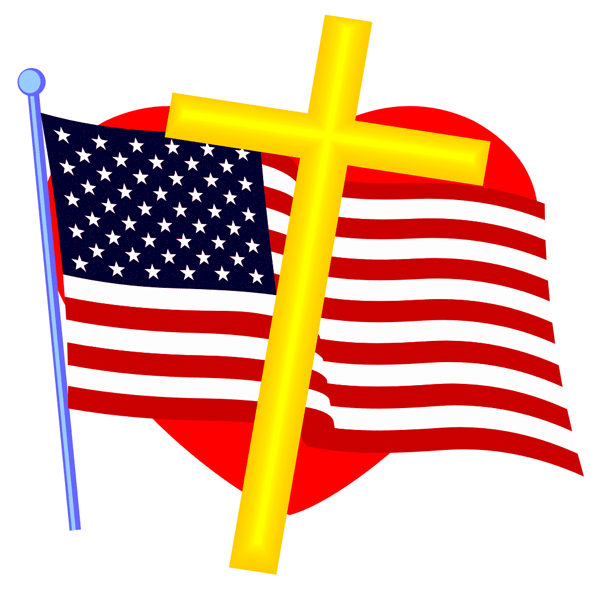 American flag clip art image 2