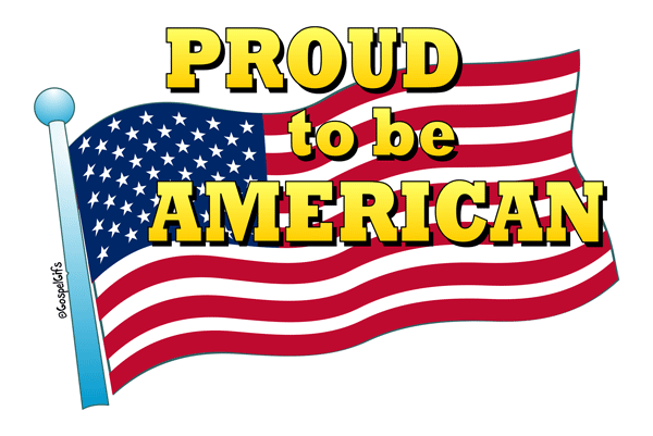 American flag clipl art clipart