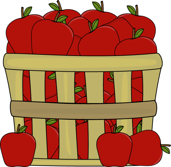 Apples in a basket clip art apples in a basket image