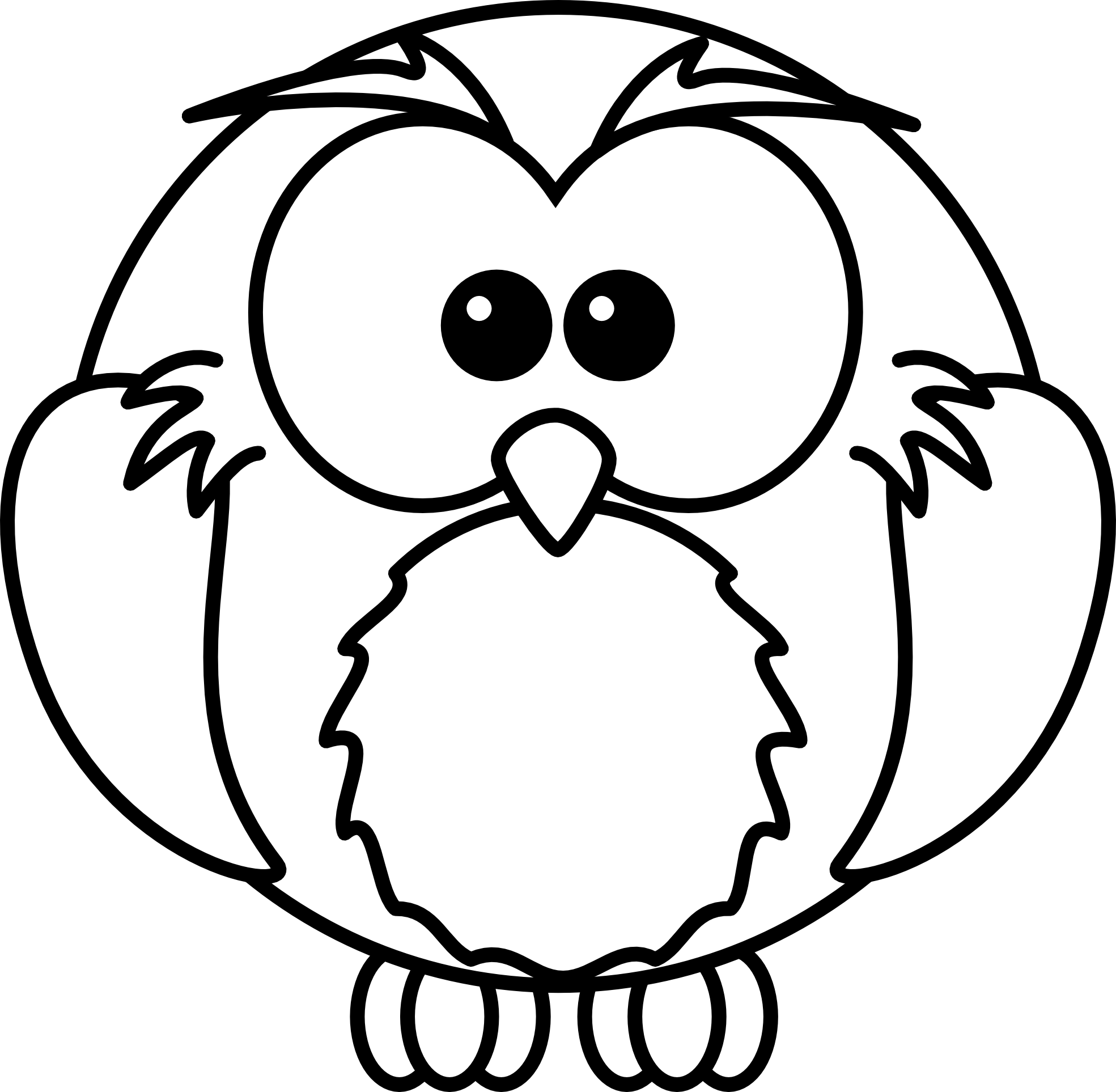 Baby owl clipart black and white danaami2 top