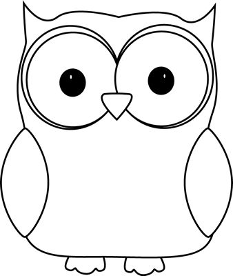 Baby owl clipart black and white free clipart images