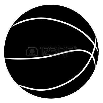 Basketball clipart black and white 2