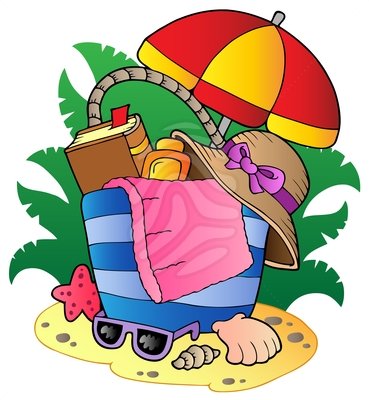 Beach vacation clipart free clipart images