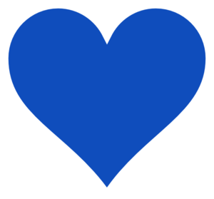 Blue heart clipart free clipart images