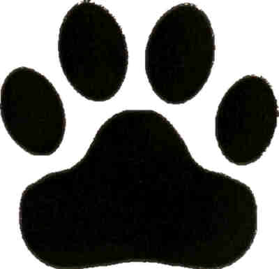 Bobcat paw print clip art clipart image 3