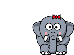 Cartoon elephant clip art clipartcow