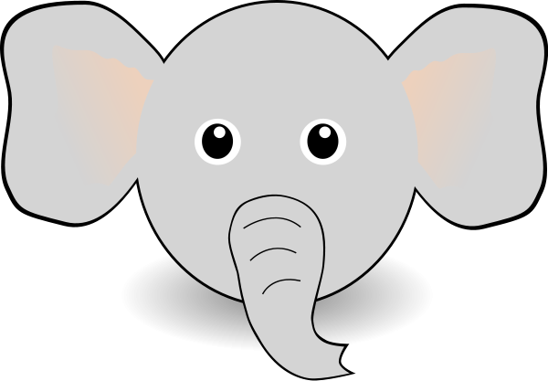 Cartoon elephant clip art free vector in open office drawing svg