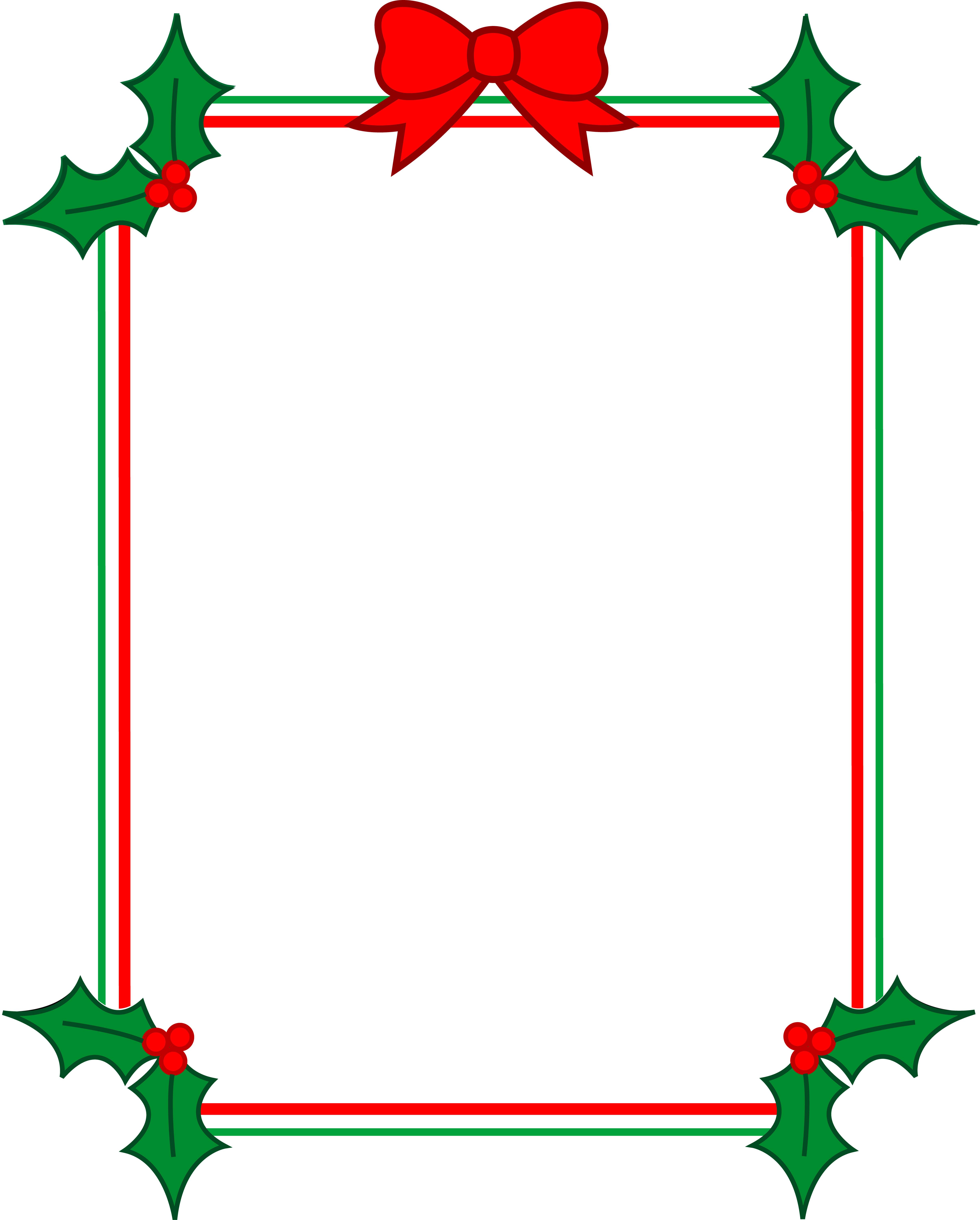 Christmas clip art borders for word documents