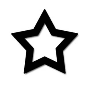 Christmas star clip art black and white free