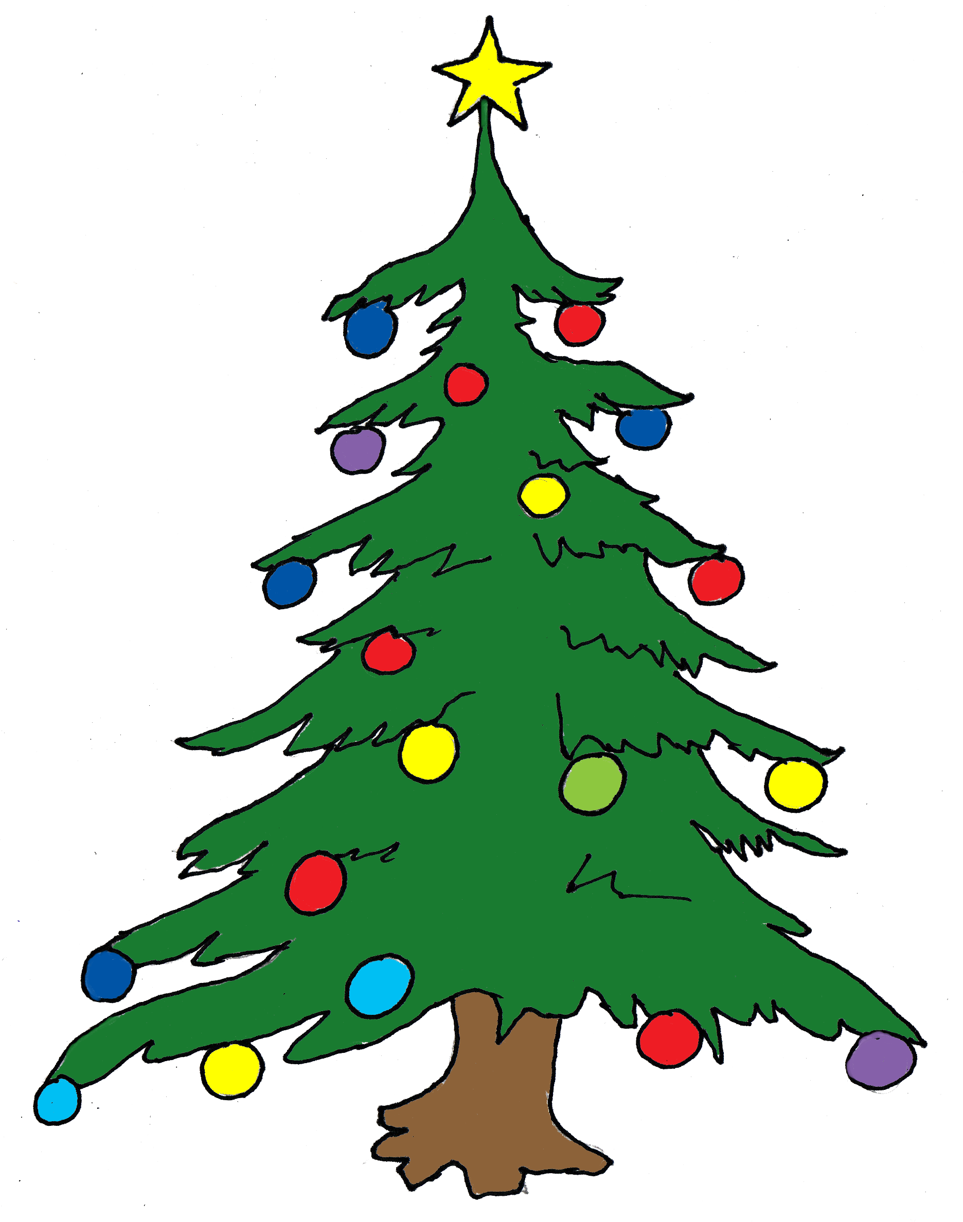 Christmas tree clip art free free clipart images 3