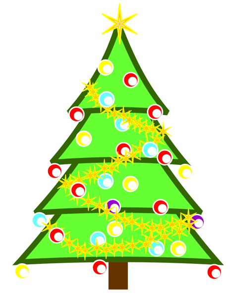 Christmas tree clip art free free clipart images 5