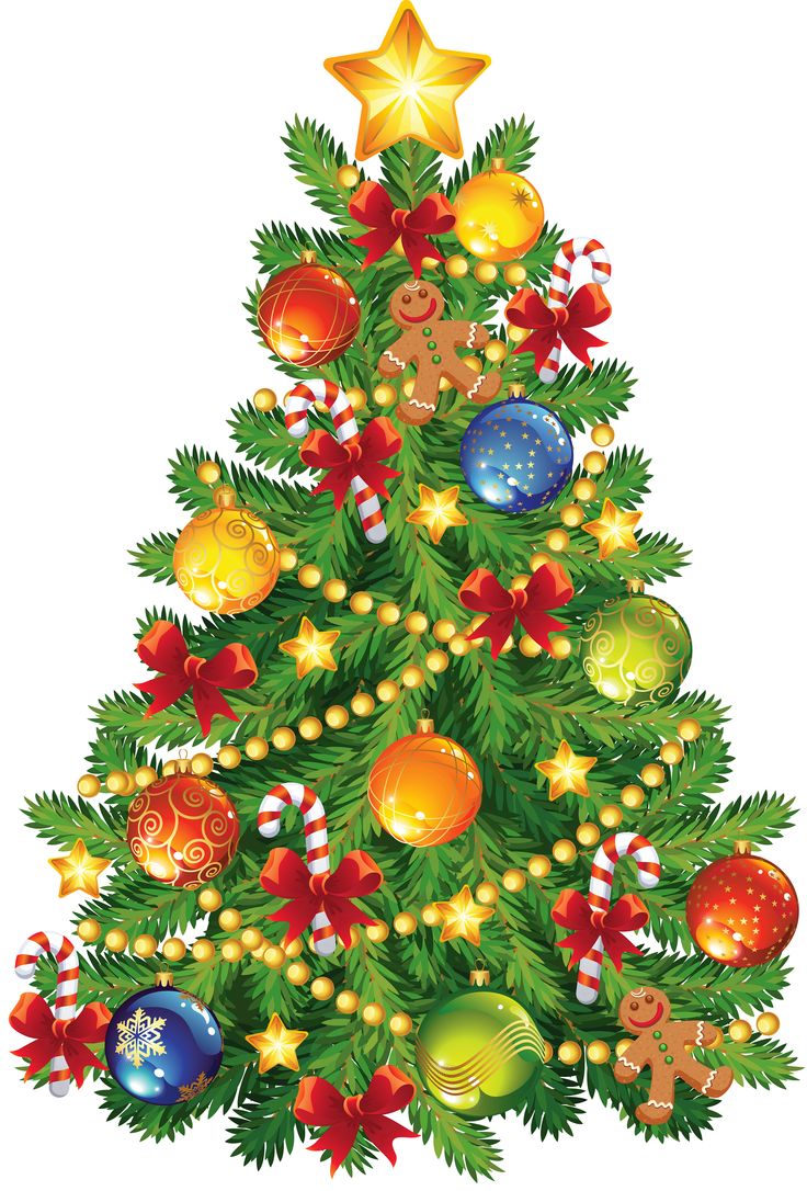 Christmas tree clip art large clip choinka