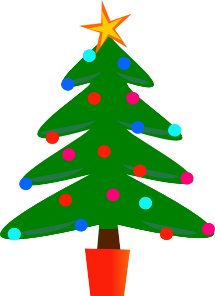 Christmas tree clipart myfreetutorials