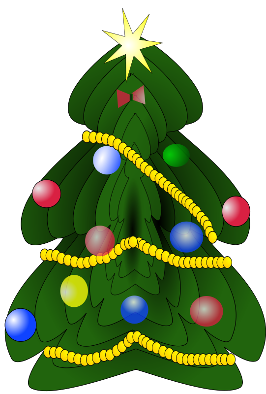 Christmas tree free to use clipart 2