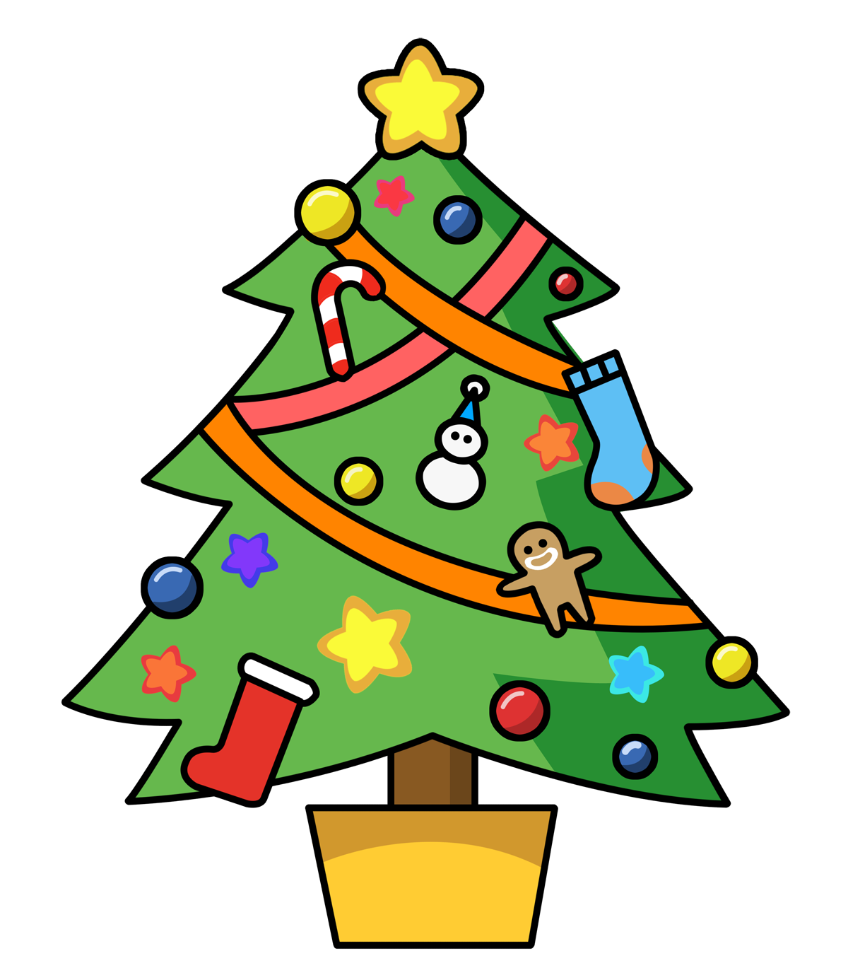 Clip art charlie brown christmas tree free