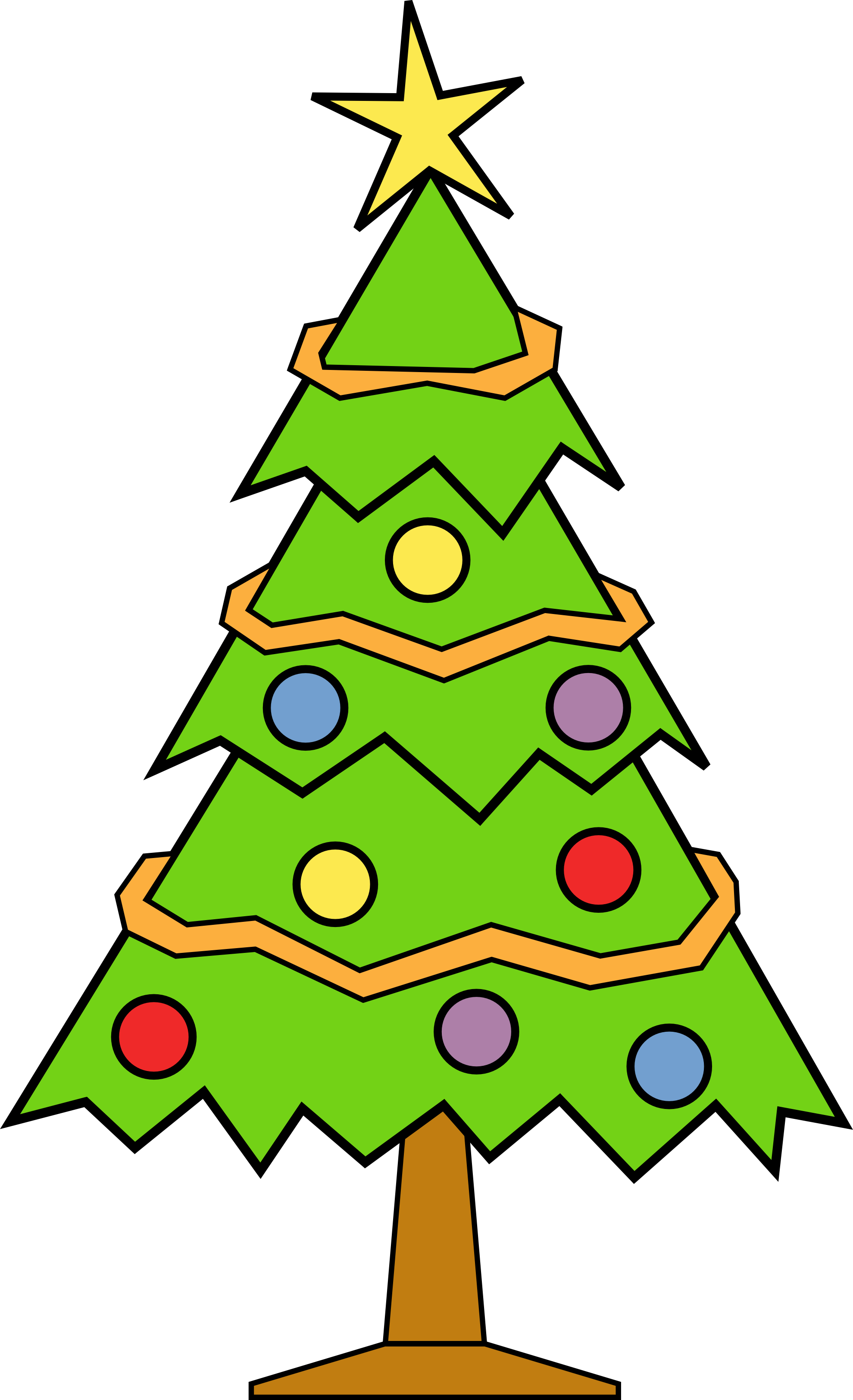 Clipart christmas tree free clipart images