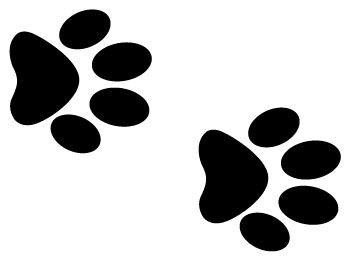 Clipart dog paw print clipart image 2