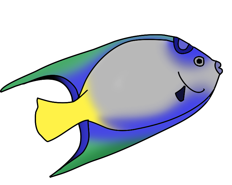 Colorful fish clip art