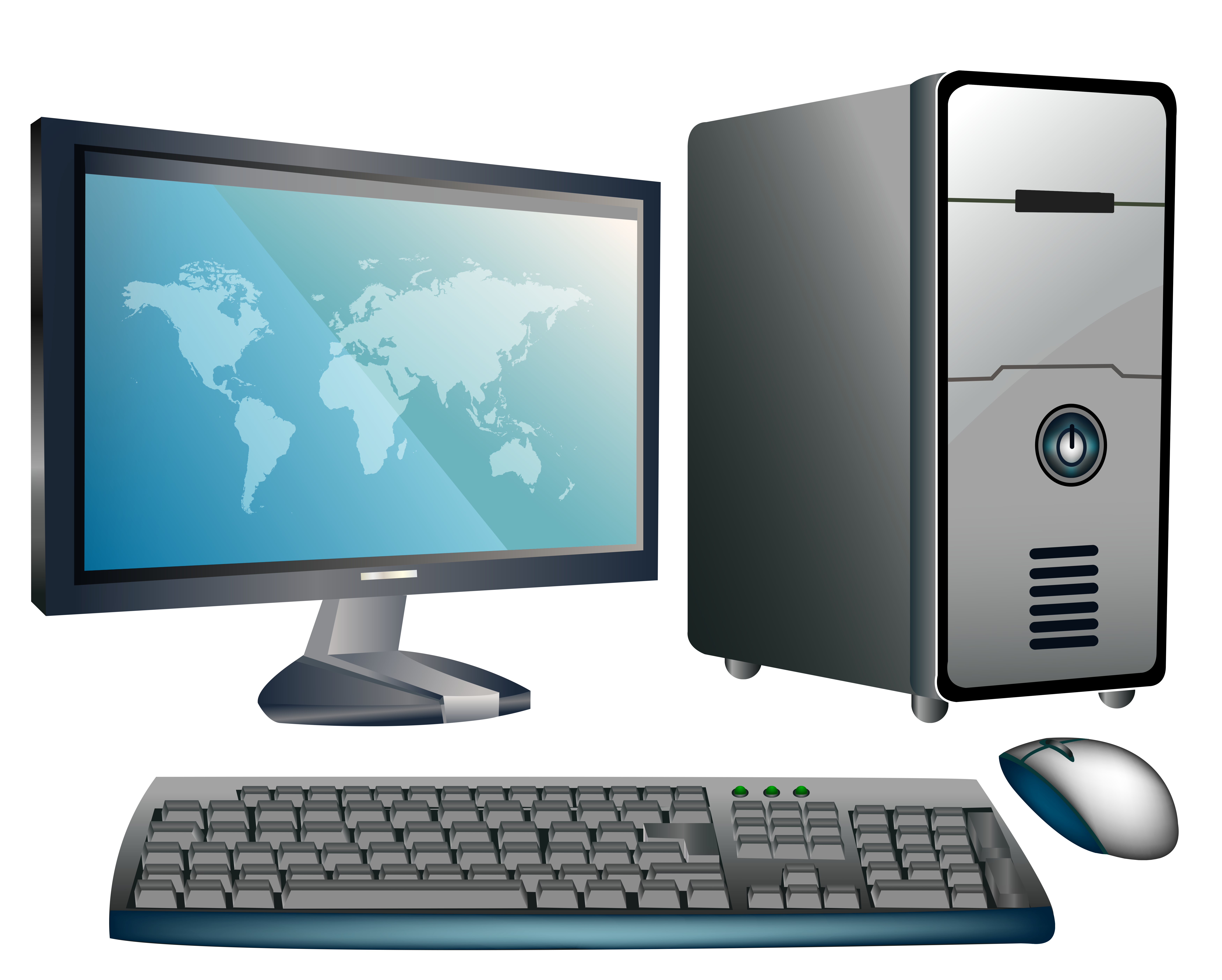 Computer desktopputer clipart web clipart