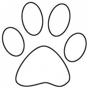 Cougar paw print clip art clipart image 6 2