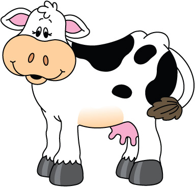 Cow clip art black and white free clipart images 2