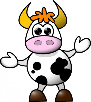 Cow clip art free vector in open office drawing svg svg 4