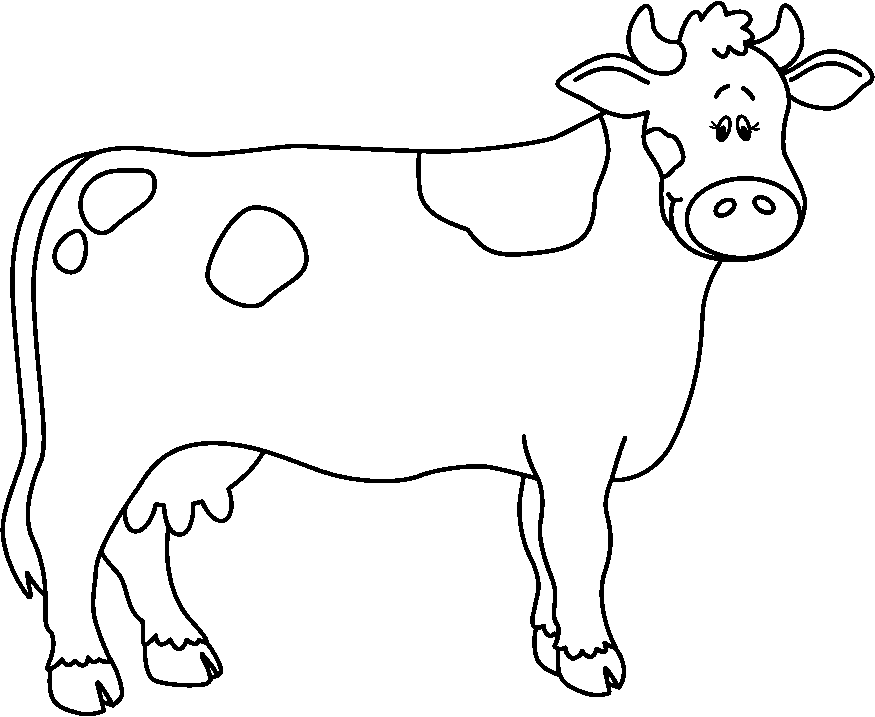 Cow clipart black and white horse clip art clipartcow