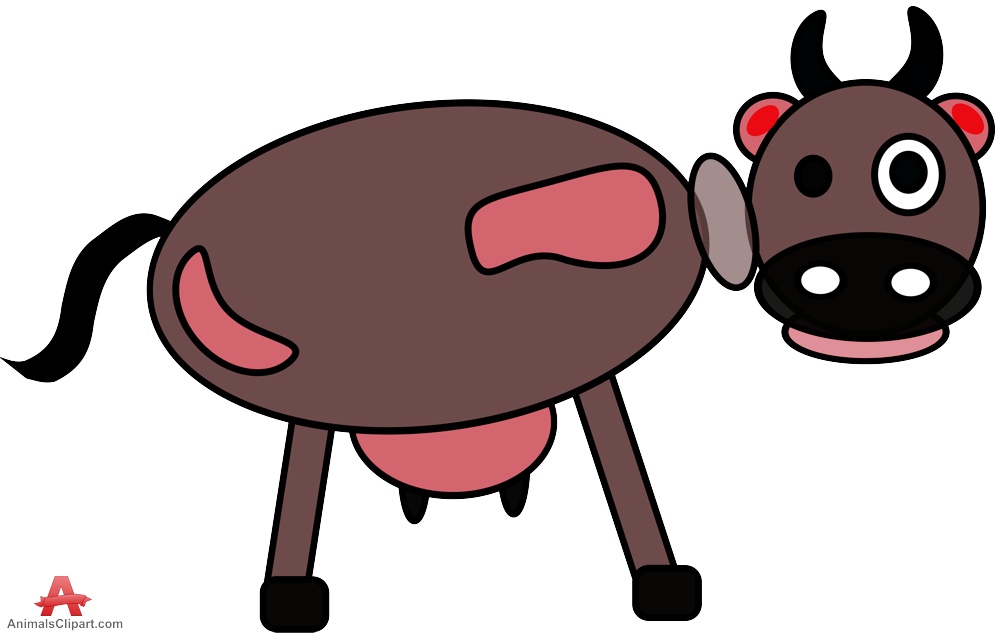 Cow funny cartoonw clipart free clipart design download