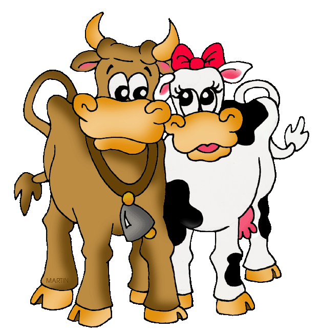 Cows free animal clipart for kids
