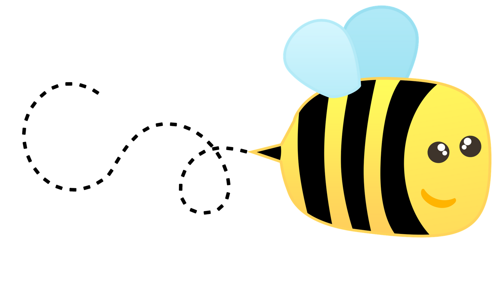 Cute bee clipart free clipart images 4