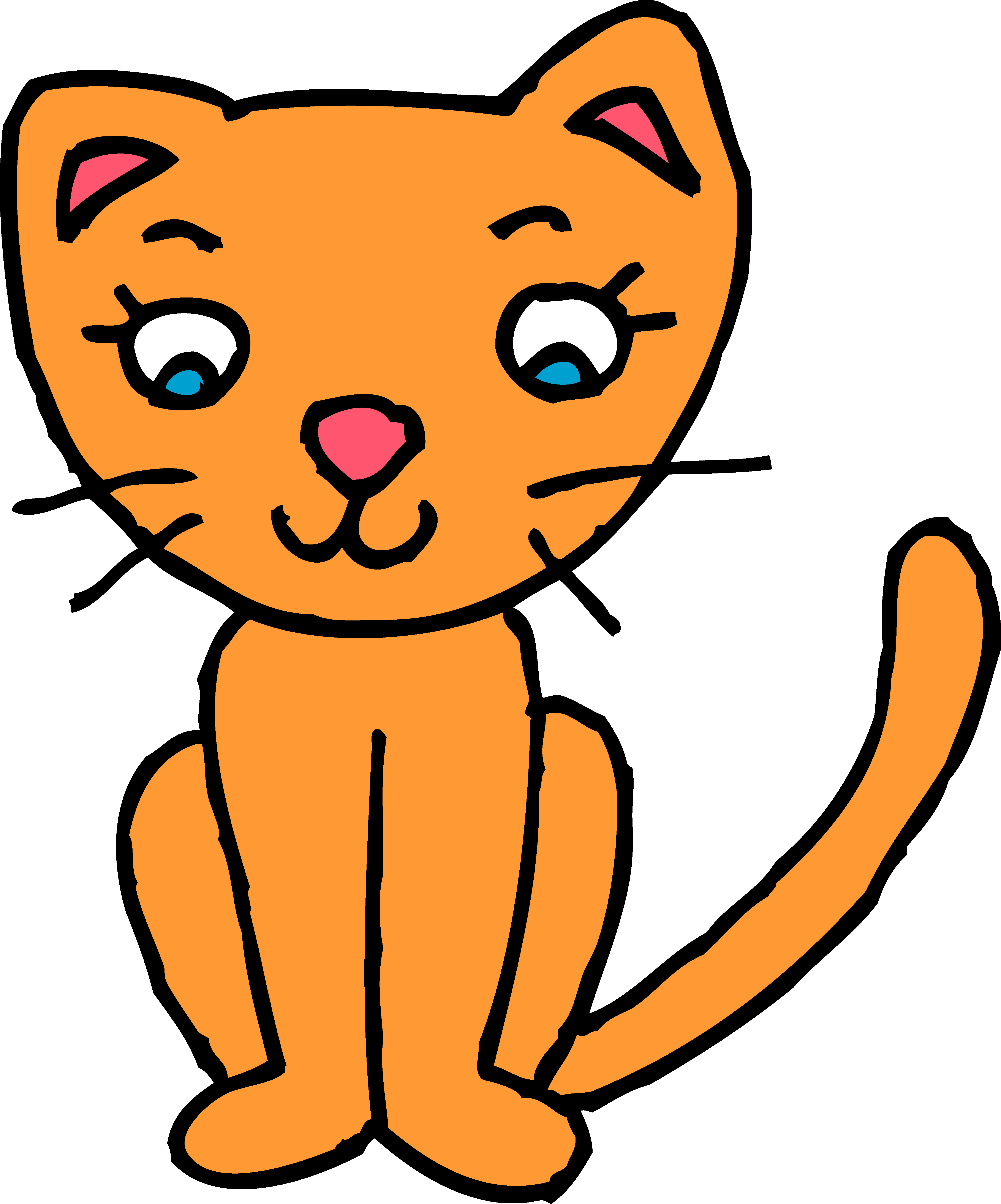 Cute cat clipart free clipart images